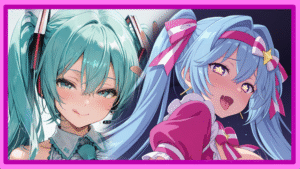 base miniatura Hatsune Miku, how many versions of her can you identify?